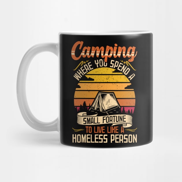 Camping where you spend a small fortune to live like a homeless person | Camper Gift Tent by Streetwear KKS